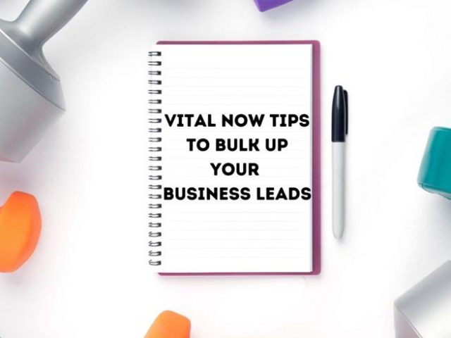 Vital now tips to bulk up your business leads