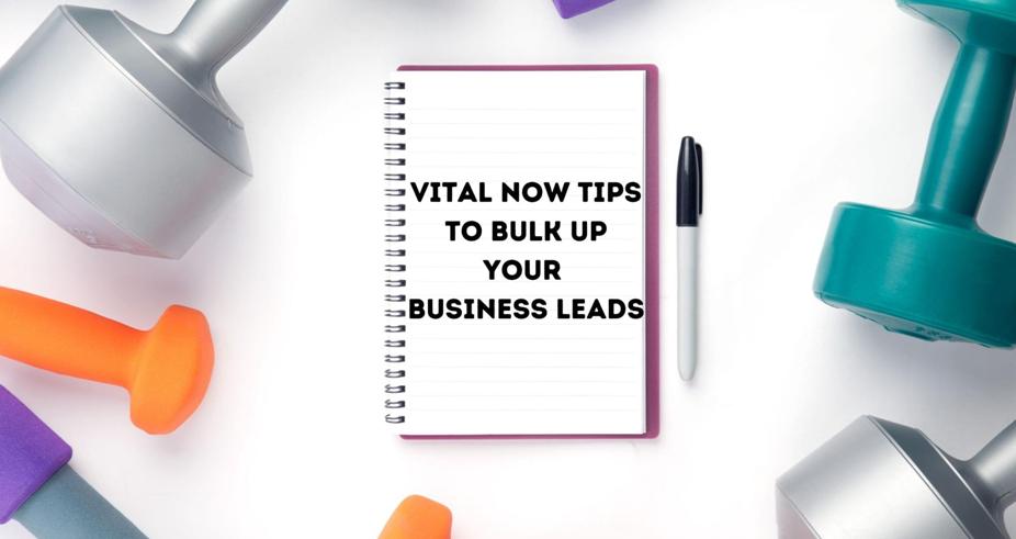 SG Marketing - Vital Now tips to bulk up your business leads